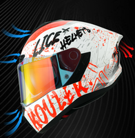 Caschi per casco da motociclista con doppia lente di alta qualità certificato DOT ECE Safe Crash Unisex
