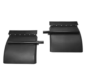 Hot Selling 24"x24" 2Pk Black Poly Quarter Fender For Semi Truck Set Mounting Kit Included