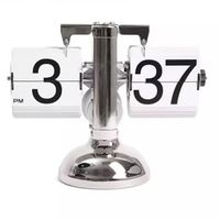 Drops hipping Shopify Vintage Style Small Balance Automatische Seiten drehuhr Wohnzimmer Tischplatte Mantel uhr, Handwerk