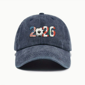 Cappellino da Calcio Stampato Giochi Nord America 2026, Berretto Sportivo in Tessuto Lavato, Cappello da Sole Unisex, Visiera Sportiva per Esterni - Product Image 2