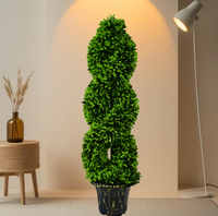 Haute Qualité 120cm 150cm En Plastique Faux Buis Arbre Artificiel Bonsaï Arbres pour La Maison Hall Jardin Décoration