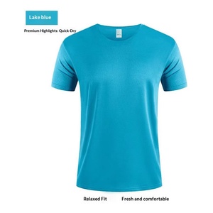 Camiseta Deportiva <span class=keywords><strong>de</strong></span> Manga Corta con Cuello Redondo, Ajustada, <span class=keywords><strong>de</strong></span> Secado Rápido y con Brillo, para Uniformes <span class=keywords><strong>de</strong></span> Equipo, Maratón y Trabajo, Tienda <span class=keywords><strong>de</strong></span> Fábrica - Product Image 3