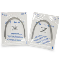 Forme ovoïde Niti arc fils ronds supérieur et inférieur super élastique arc prix usine arc orthodontique