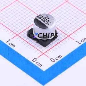 ตัวเก็บประจุอิเล็กโทรไลต์อะลูมิเนียมแบบ SMD รุ่น VT1V330M-CRE54 ขนาด D6.3xL5.4 มม. 33uF 20% 35V 6.3 มม. - Product Image 1