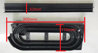 Porte à enroulement en plastique incurvée pour porte de salle de bain en bois de camping-car, porte de bureau, armoire