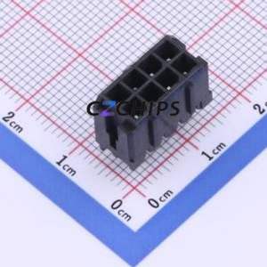 HC-MX3.0-2*4A Wire-to-Board Pin Header Through hole Component (THT),P=3mm Connector 2x4P 3mm Through Hole Micro-Fit (MX 3.0) - Product Image 1