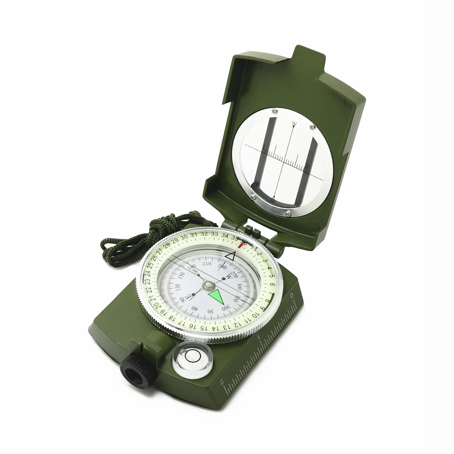 Geologische Survival Camping Pocket Prismatisch Kompas Landmeter Multifunctionele Brunton Kompas Sleutelhanger Messing