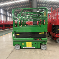 Plateforme de travail aérienne mobile électrique à ciseaux à nivellement automatique de qualité supérieure, hauteur 6-10 m, pour usage industriel extérieur et entrepôt, capacité 500 kg