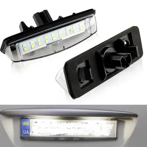 2Pcs CanBus No Error License Plate Lights Lights For Toyota Camry/Aurion Avensis Verso Echo Prius Number lamp