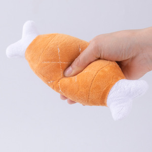 Chân gà nhai con chó sang trọng Đồ chơi tương tác kêu cót két ngoài trời con chó đồ chơi cho xay con chó răng - Product Image 2