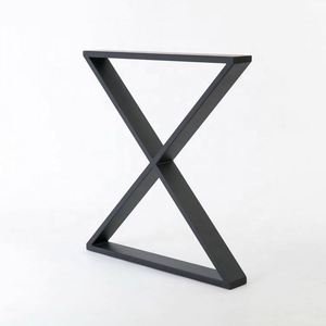Custom Modern X-Shaped Wrought Iron Powder Coated Coffee <b>Table</b> <b>Legs</b> for Dining Kitchen Hotel Outdoor Living Room Bedroom - Product Image 6