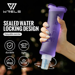 WRELS marque extérieur pliable bouteille d'eau 150ML 250ML TPU bouilloire course <span class=keywords><strong>sport</strong></span> flacon souple <span class=keywords><strong>Camping</strong></span> randonnée bouteille d'eau potable - Product Image 2