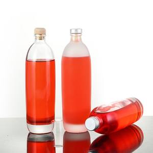 Vente en gros 350ml 500ml Super Flint Bouteille en verre de liqueur de vodka à brandy clair haut de gamme avec couvercle à vis ou <span class=keywords><strong>bouchon</strong></span> en liège - Product Image 6