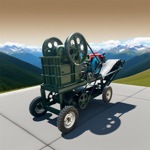 Di Động Di Động Nhà Máy Nghiền Diesel Máy Nghiền Hàm Băng Tải Vành Đai Cứng Đá Thạch Anh Đá Mỏ Vàng Di Động Thiết Bị Khai Thác Mỏ - Product Image 5