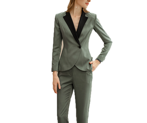 Costumes de tailleur pour femmes, taille haute, costumes d'affaires, personnalisation, vestes et pantalons pour femmes - Product Image 3