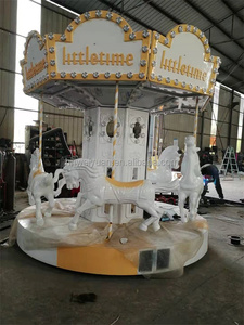 Enfants Mini Merry Go Round Carrousel à vendre Amusement 5 Places Noël Luxe Personnalisé ZHENGZHOU Personnalisé Intérieur Ride 5 Personnes - Product Image 2
