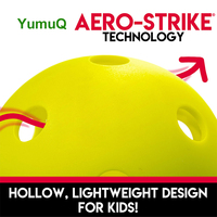 Balles de sport lumineuses LED YumuQ pour le baseball et le hockey sur gazon, en acrylique, pour frapper à l'intérieur et à l'extérieur