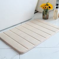 FIGOO - Tapis de bain en velours corail en forme de lanterne, absorbant l'eau, pour salle de bain (vente en gros)