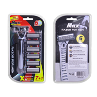 Rasoir jetable de haute qualité à 6 lames, 7 cartouches, pour hommes, modèle Max, dernière génération