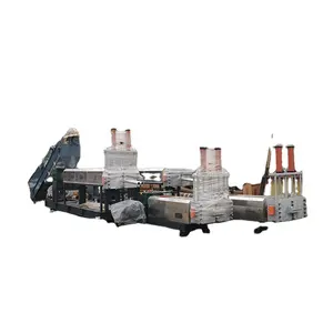 Waste plastic recycling pelletizing line machine to produce pellet pe film recycling pelletizer granulator for sale