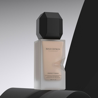 Botol Kaca Foundation Cair 30ml OEM ODM Desain Kustom Botol Kosmetik Kosong Kemasan Botol Kaca Foundation