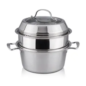 Wholesale high quality multi use stock pot stainless steel steamer for cooking
