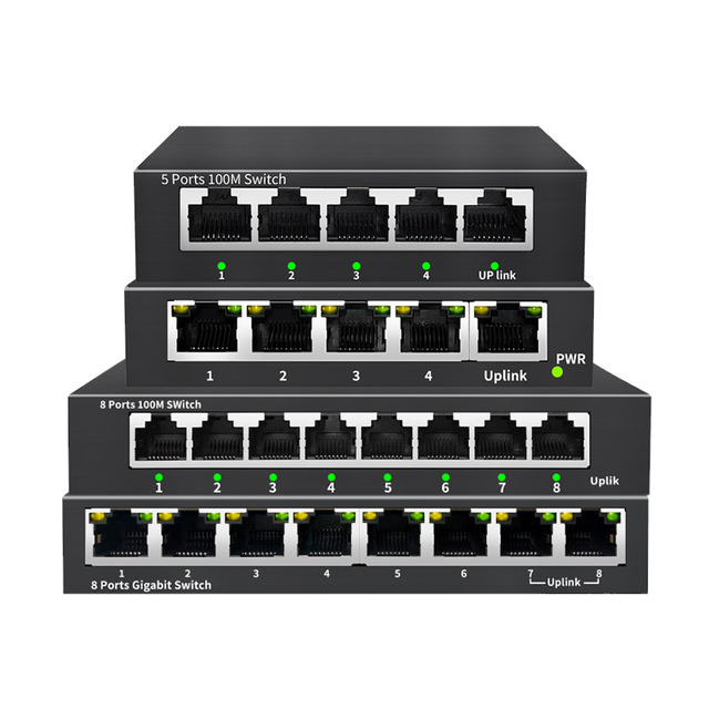 5 8 Port Gigabit Enterprise Switch Metal Case Network Hub Ethernet Splitter