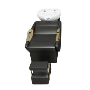 Friseursalon Möbel Rück spüle inheit Shampoo Becken Friseur ausstattung Metall Liege Shampoo Bett - Product Image 4