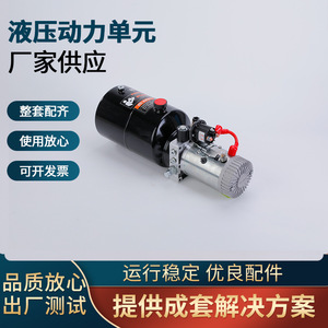 Unité de puissance hydraulique pour chariot élévateur électrique Zx Revitalization 12V, installation verticale ou horizontale en métal pour système d'huile hydraulique - Product Image 5