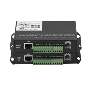 Convertisseur de média fibre optique multifonctionnel pour vidéo, audio et données, transmetteur-récepteur optique de réseau de données Bi-Di 1 canal RS485 - Product Image 2