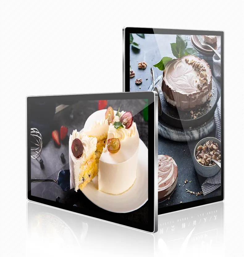full HD wall mount LCD advertising player indoor ad media player