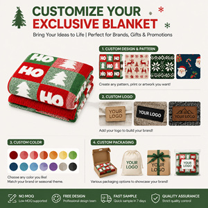 Couverture en tissu jacquard ultra douce et confortable, couverture en chenille personnalisée pour lit, canapé, décoration <span class=keywords><strong>de</strong></span> Noël, cadeaux d'anniversaire - Product Image 5