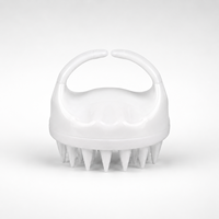 Brosse de massage pour animaux de compagnie en silicone et ABS, double poignée, pour le toilettage des chats et des chiens, emballage personnalisé, fournitures de nettoyage pour animaux de compagnie, vente en gros