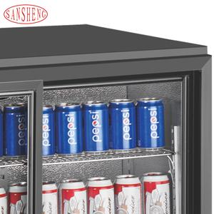 Mini Refrigerador Comercial de 330L, Portátil, Tres Puertas Corredizas, Descongelación Automática, para Hogar/Hotel, Plástico, Usado, Exhibición de Bebidas - Product Image 5
