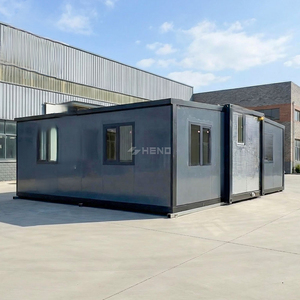 Maison conteneur préfabriquée sécurisée, empilable et extensible de 20 pieds et 40 pieds, structure préfabriquée, maison à deux chambres, construction immobilière - Product Image 2