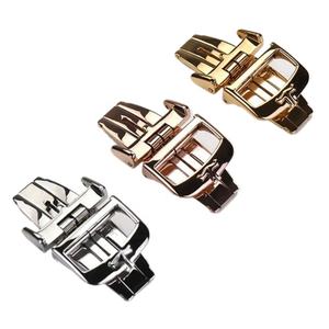 Bracelet de montre en cuir, bracelet en acier inoxydable, métal polonais, boucle déployante 18mm pour montre Jaeger Lecoultre <span class=keywords><strong>Reverso</strong></span>, vente en gros - Product Image 4