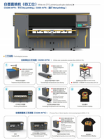 Impresora DTG Industrial de Cuatro Estaciones con 8 Cabezales Epson i3200, Máquina de Impresión de Camisetas de Alta Velocidad con 4 Paletas para Producción en Masa