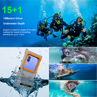 Étui de téléphone universel étanche ShellBox 3e génération amélioré - Protection de plongée 50 pieds, protection 360° pour télécommande de déclencheur de l'appareil photo