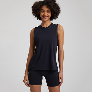Ropa de tenis de algodón OEM de diseño, ropa deportiva, camiseta de tenis, camiseta sin mangas de tenis de paleta de golf para <span class=keywords><strong>mujer</strong></span> - Product Image 3