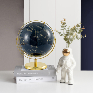 Globe terrestre rotatif en métal de 8 pouces, design créatif, idéal pour l'enseignement de la géographie scolaire – Article très demandé et de haute qualité - Product Image 5