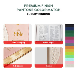 <span class=keywords><strong>Biblia</strong></span> Clásica Rosa para Mujer, <span class=keywords><strong>Biblia</strong></span> Moderna con Adornos, Bordes Dorados, Nueva en Oferta, Cubierta <span class=keywords><strong>de</strong></span> Cuero PU, Nueva <span class=keywords><strong>Biblia</strong></span> King James - Product Image 2