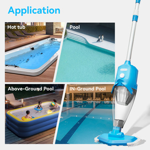 Aspirador eléctrico de mano para <span class=keywords><strong>piscina</strong></span>, aspiradora automática de hojas para <span class=keywords><strong>piscina</strong></span>, <span class=keywords><strong>barredora</strong></span>, cepillo de limpieza robótico y deslizante - Product Image 5
