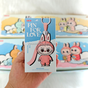 100% autentik POP MART Labubu V4 PIN untuk cinta seri hati kode liontin mewah Mini (A-<span class=keywords><strong>M</strong></span>)(N-Z) boneka figur kotak buta - Product Image 2
