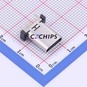 MC-110LD-L124 USB Connector Through hole Component (THT) Connector Type-C USB 3.1 Female Through Hole - Product Image 1