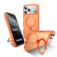 Soporte Magnético Giratorio 360° con Diseño Antigolpes, Funda para Móvil Compatible con Carga Inalámbrica para iPhone 17 18 Pro Max
