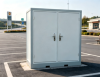 Toilettes portables élégantes à double cabine en panneaux sandwich, toilettes publiques préfabriquées pour l'extérieur, toilettes à siège durables, écologiques et faciles à installer