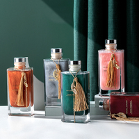 Mescente Bouteille en verre de luxe personnalisée lavande Parfum diffuseur de roseaux