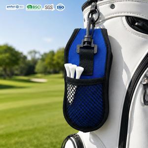 Estuche de Neopreno Premium de 3 mm para Pelotas de Golf, Bolsa de Almacenamiento de Accesorios de Golf Mini a Prueba de Golpes con Mosquetón Giratorio - Product Image 2