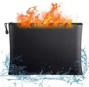 Fireproof और निविड़ अंधकार फोन बैग कार्यालय घरेलू संरक्षण कीमती धातु विधेयकों सुरक्षित भंडारण फ़ाइल बैग