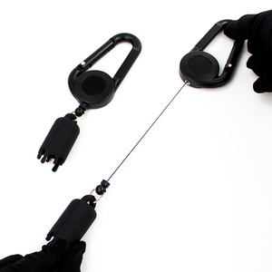Plastic <b>Lighter</b> Holder Leash with Carabiner Automatic Retractable Badge Reel for Bic <b>Lighter</b> Multiple Colors <b>Custom</b> Logo - Product Image 2